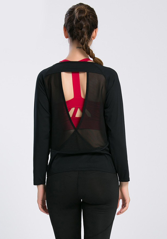 Backless Drape Cut Out Back T-shirt Backless Drape Cut Out Back T-shirt