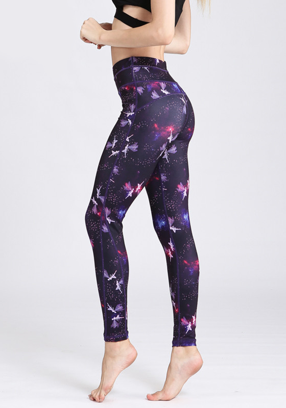 High Waist Floral Print Yoga Leggings High Waist Floral Print Yoga Leggings