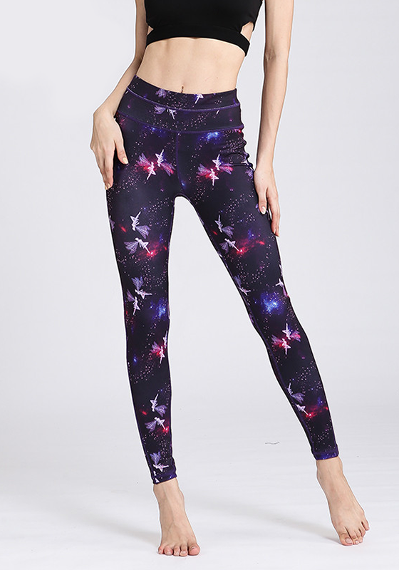 High Waist Floral Print Yoga Leggings High Waist Floral Print Yoga Leggings
