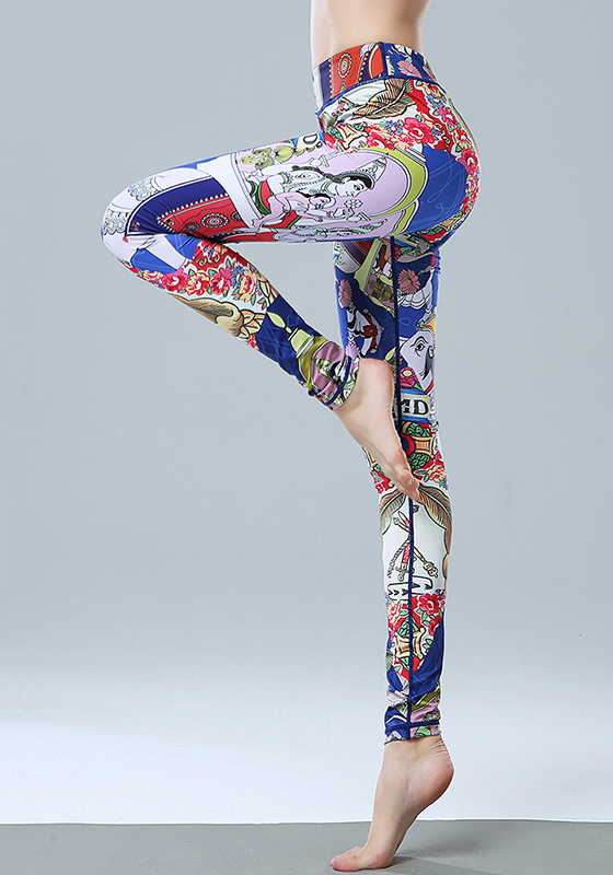 Gradient Elastic Yoga Pants Gradient Elastic Yoga Pants