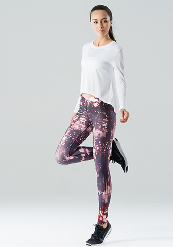 Elastic Waist Print Yoga Pants Elastic Waist Print Yoga Pants